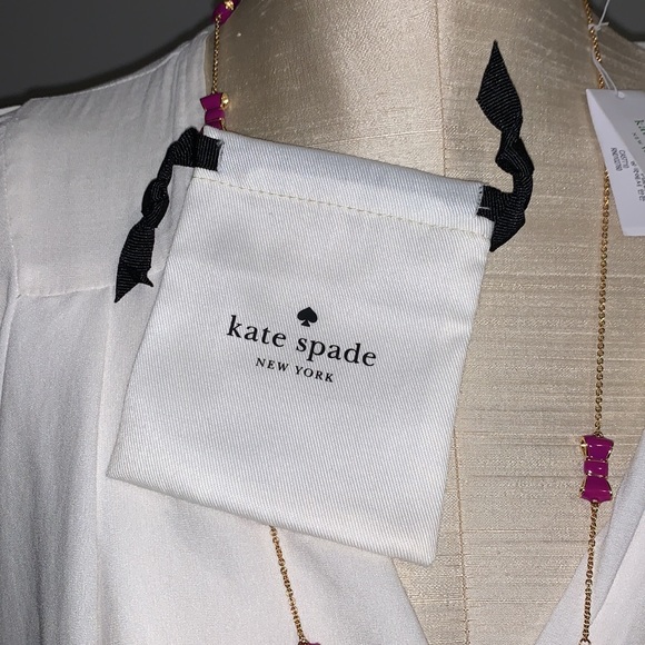 Kate Spade "take a bow" baja long scatter necklace - Picture 15 of 16